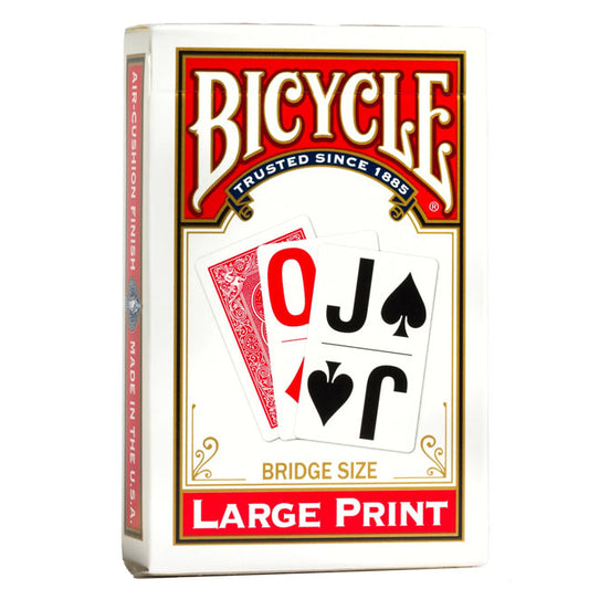 Bicycle Large Print Red Playing Cards