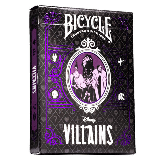 Bicycle Disney Villains Purple Playing Cards