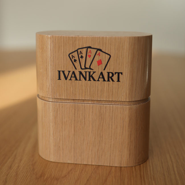 Set Oak Duo Case + 2 Decks Bicycle Surena Navy and Gold Trim Back