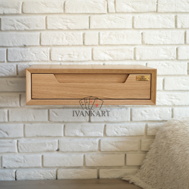 Floating Nightstand - Milled Pull