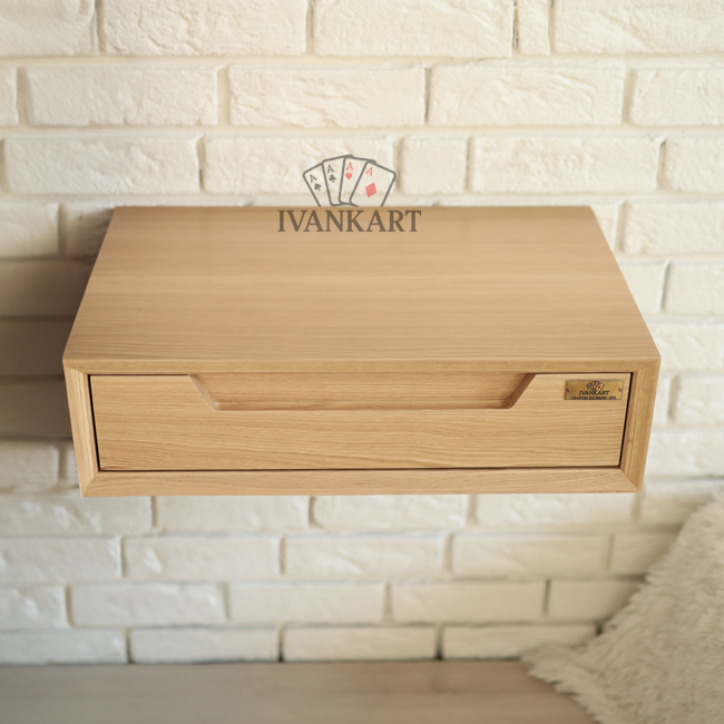 Floating Nightstand - Milled Pull