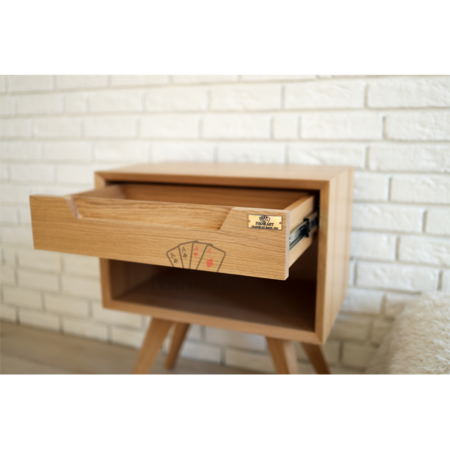 Oak Handcrafted Bedside Table