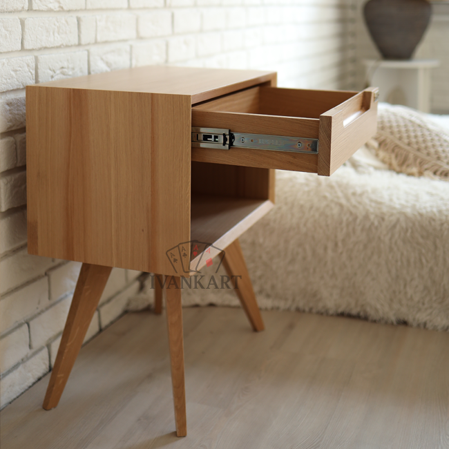 Oak Handcrafted Bedside Table