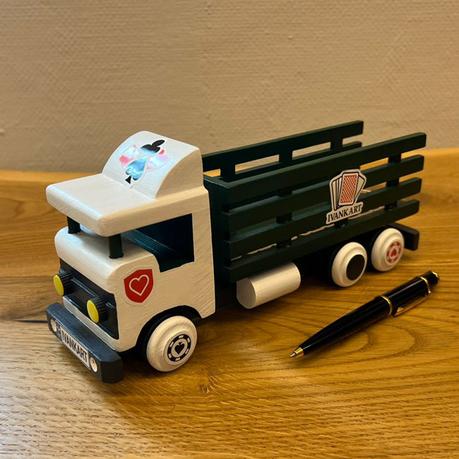 Handmade Wooden Hay Truck — Ivankart Card Edition (Limited colors)