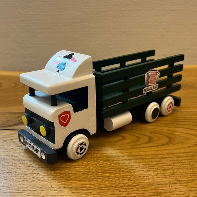 Handmade Wooden Hay Truck — Ivankart Card Edition (Limited colors)
