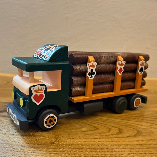 Handmade Wooden Logging Truck — Ivankart Card Edition (Limited colors)