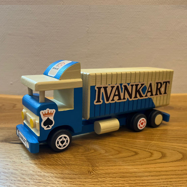 Handmade Wooden Container Truck — Ivankart Card Edition (Limited colors)