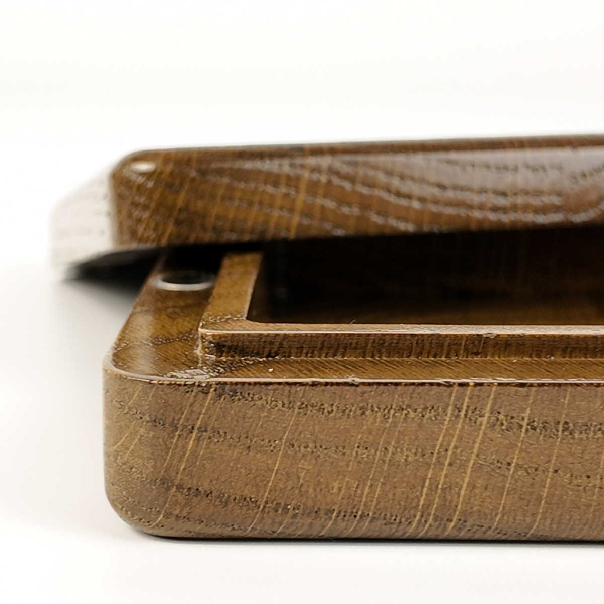 Eendeks magnetische Eiken Doos met Deksel voor Speelkaarten