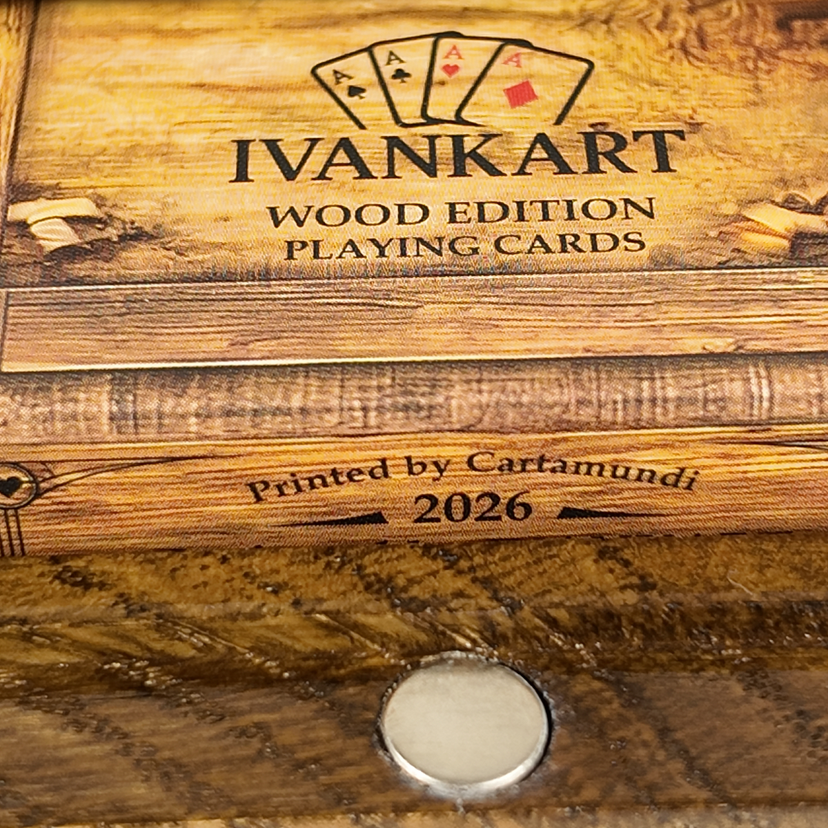 Carpenter Magnetic Lid Collector Set Case Walnut + Wood Deck by Ivankart