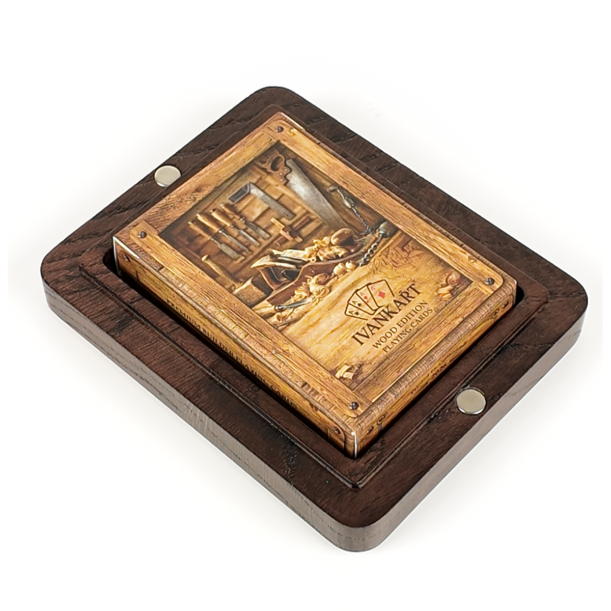 Carpenter Magnetic Lid Collector Set Case Wenge + Wood Deck by Ivankart