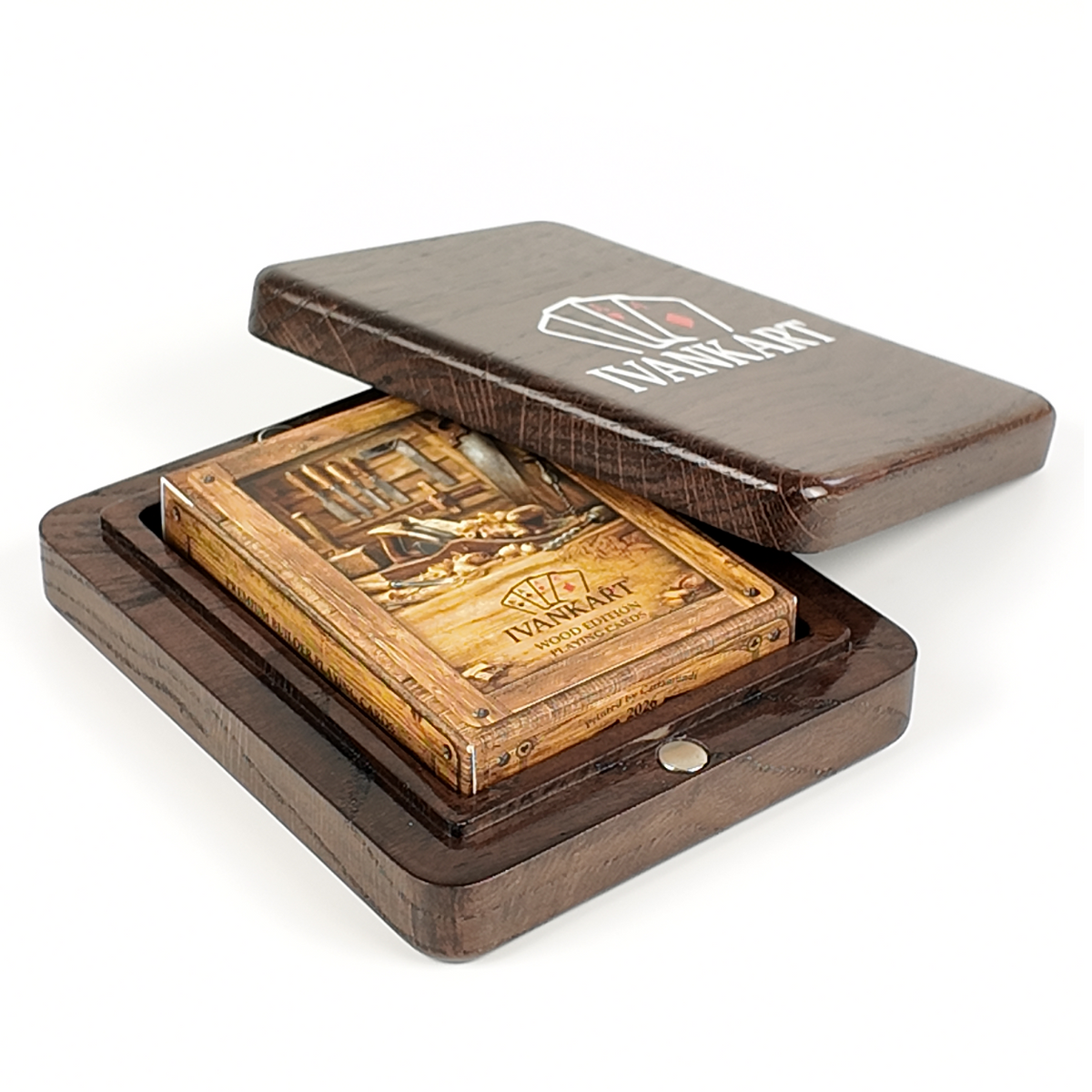 Carpenter Magnetic Lid Collector Set Case Wenge + Wood Deck by Ivankart