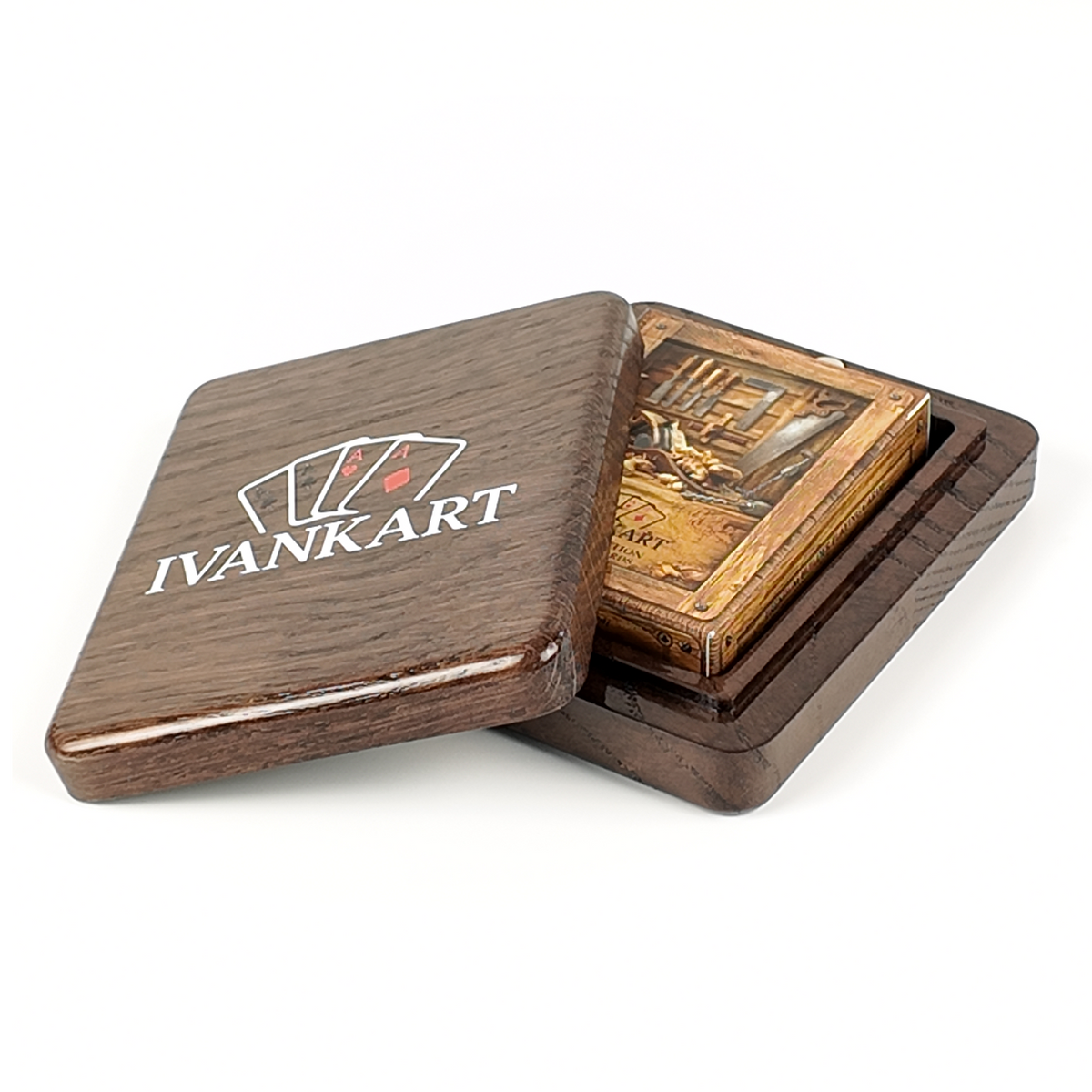 Carpenter Magnetic Lid Collector Set Case Wenge + Wood Deck by Ivankart