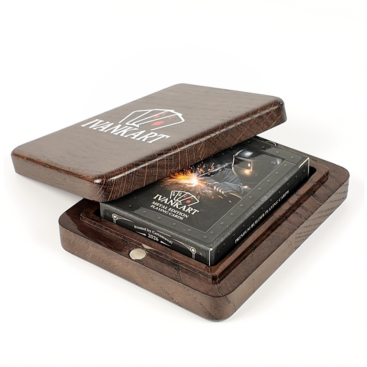 Carpenter Magnetic Lid Collector Set Case Wenge + Metal Deck by Ivankart
