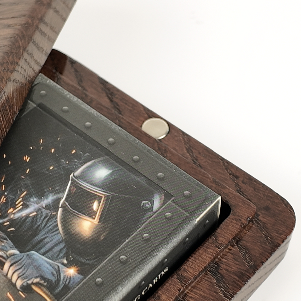 Carpenter Magnetic Lid Collector Set Case Wenge + Metal Deck by Ivankart