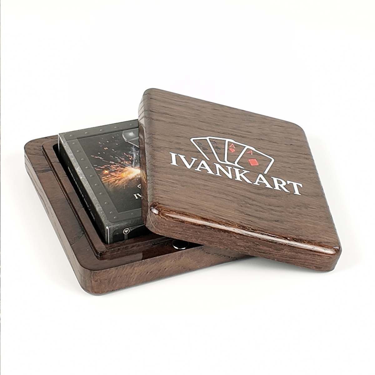 Carpenter Magnetic Lid Collector Set Case Wenge + Metal Deck by Ivankart