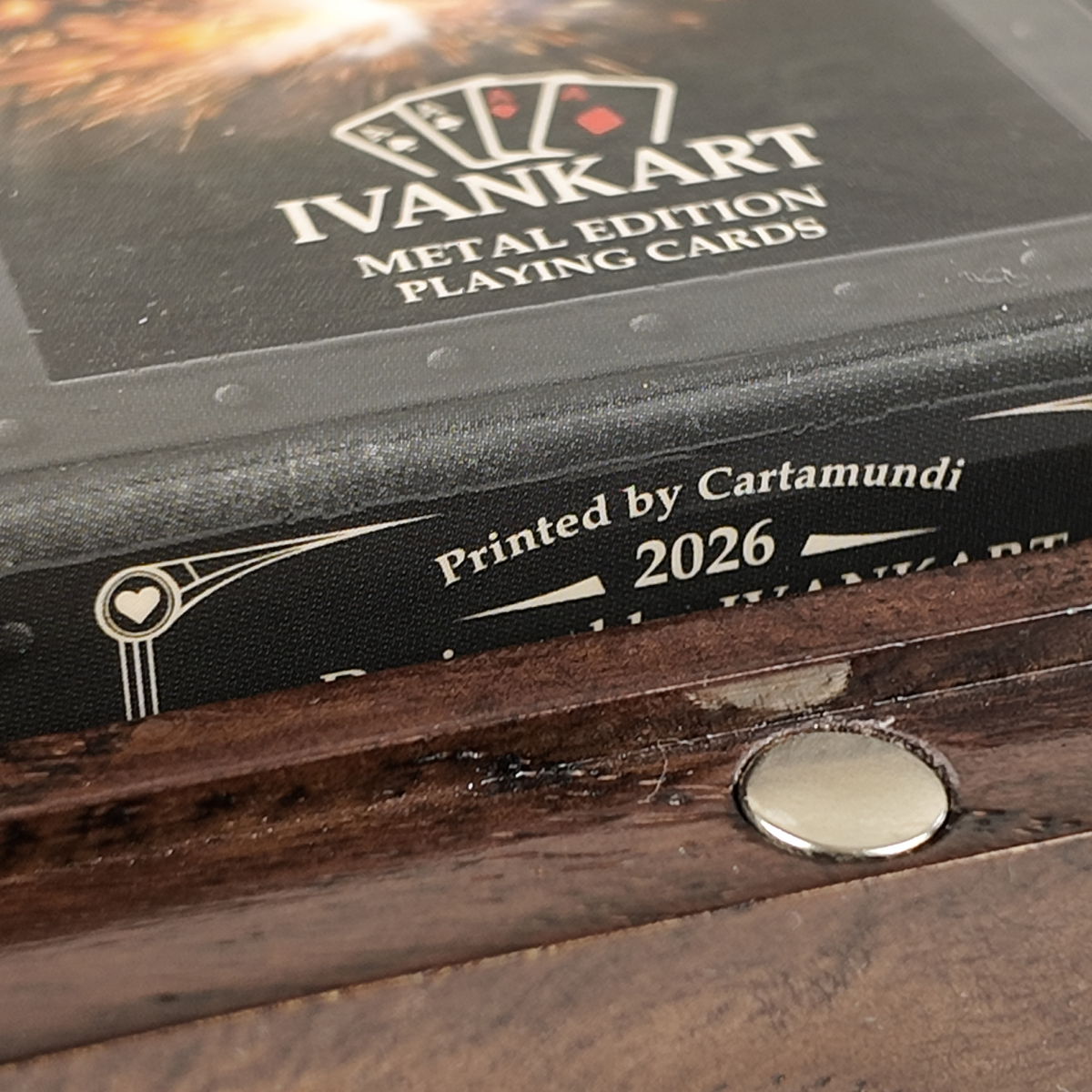 Carpenter Magnetic Lid Collector Set Case Wenge + Metal Deck by Ivankart