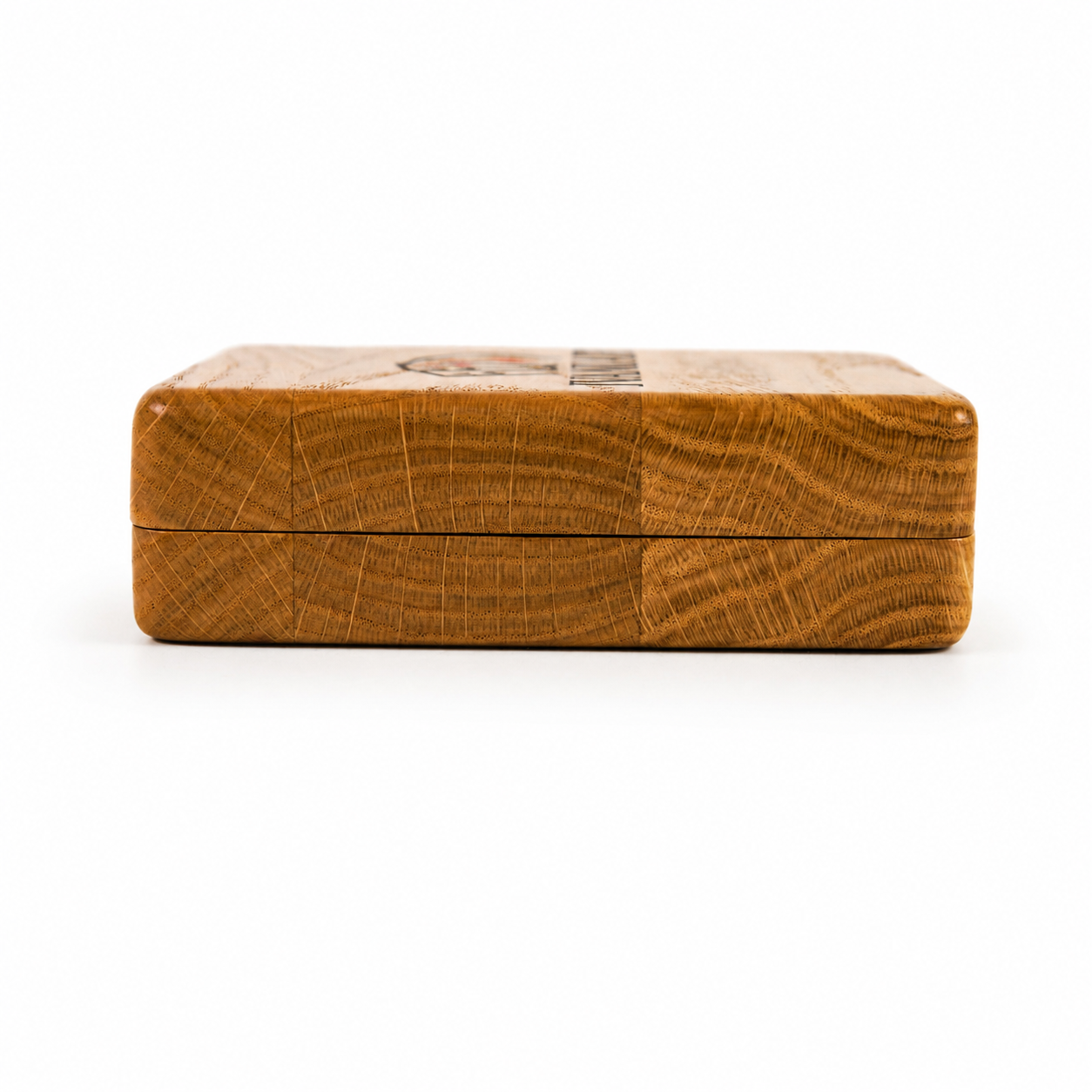 Single Deck Magnetic Lid Oak Case for Playing Cards