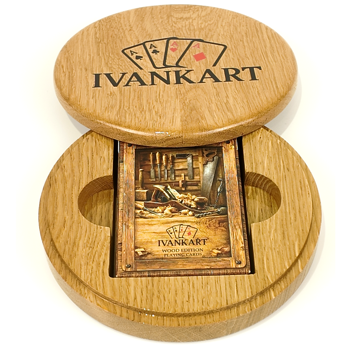 Set Oak Duo Case + 2 Decks naar Keuze