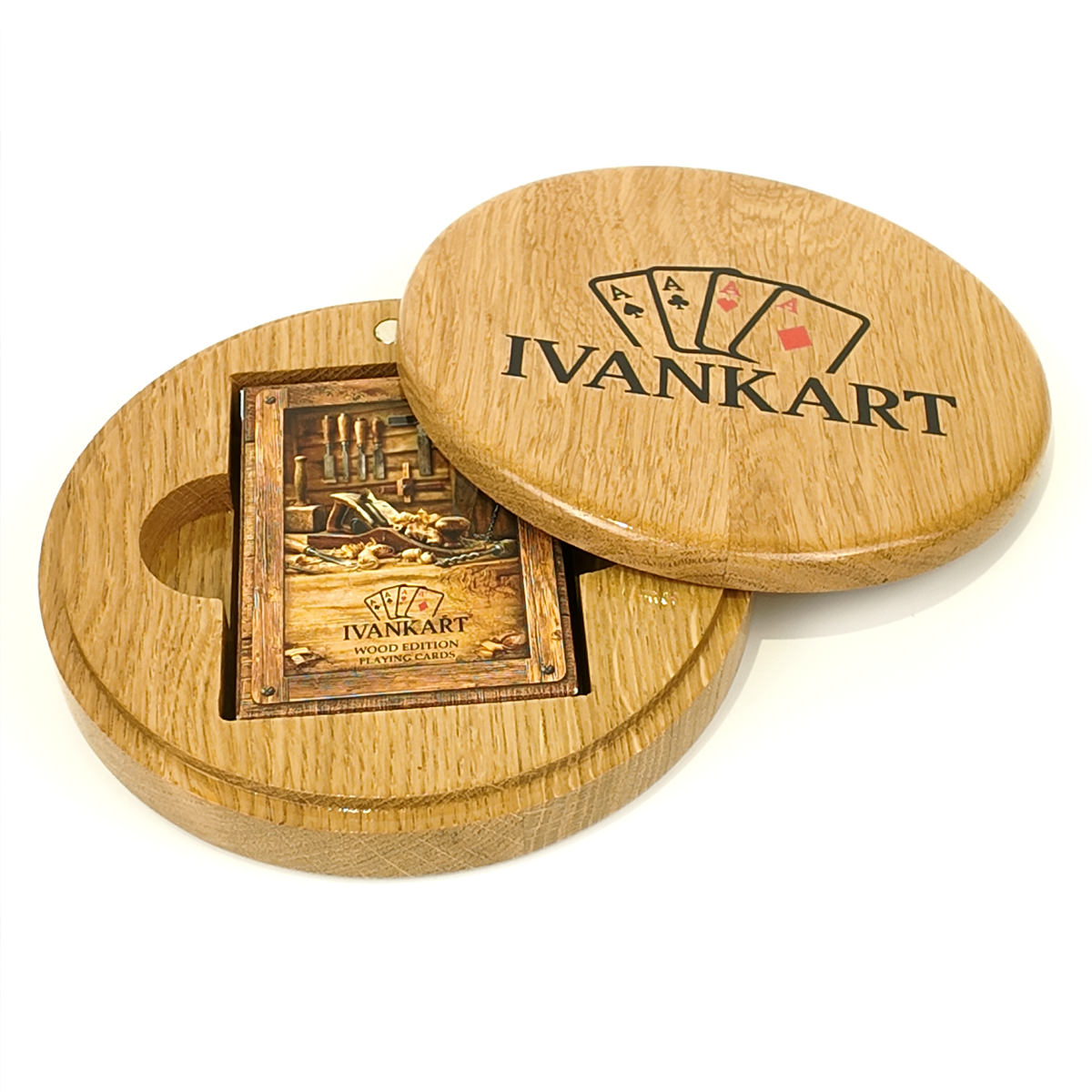 Set Oak Duo Case + 2 Decks naar Keuze