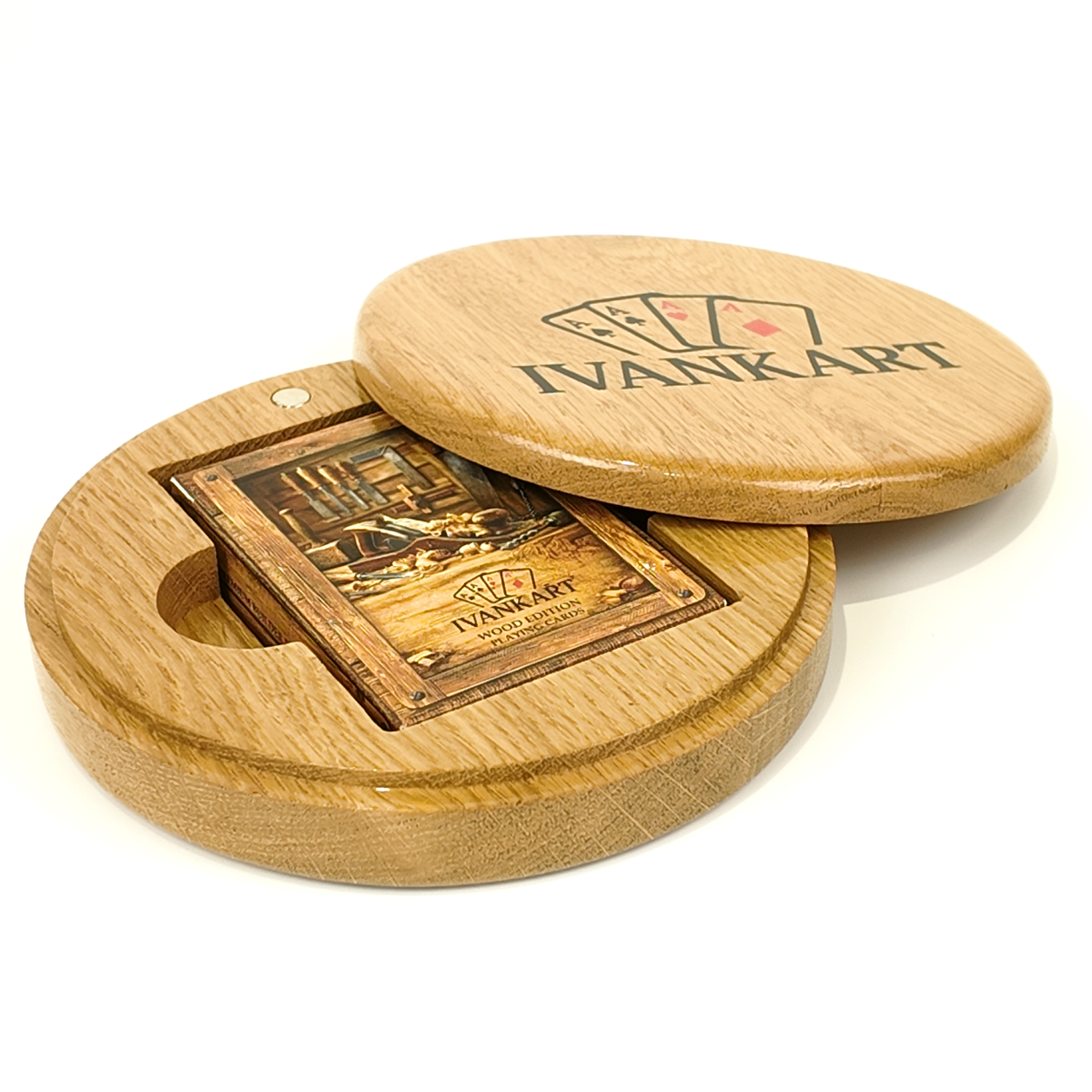 Set Oak Duo Case + 2 Decks naar Keuze
