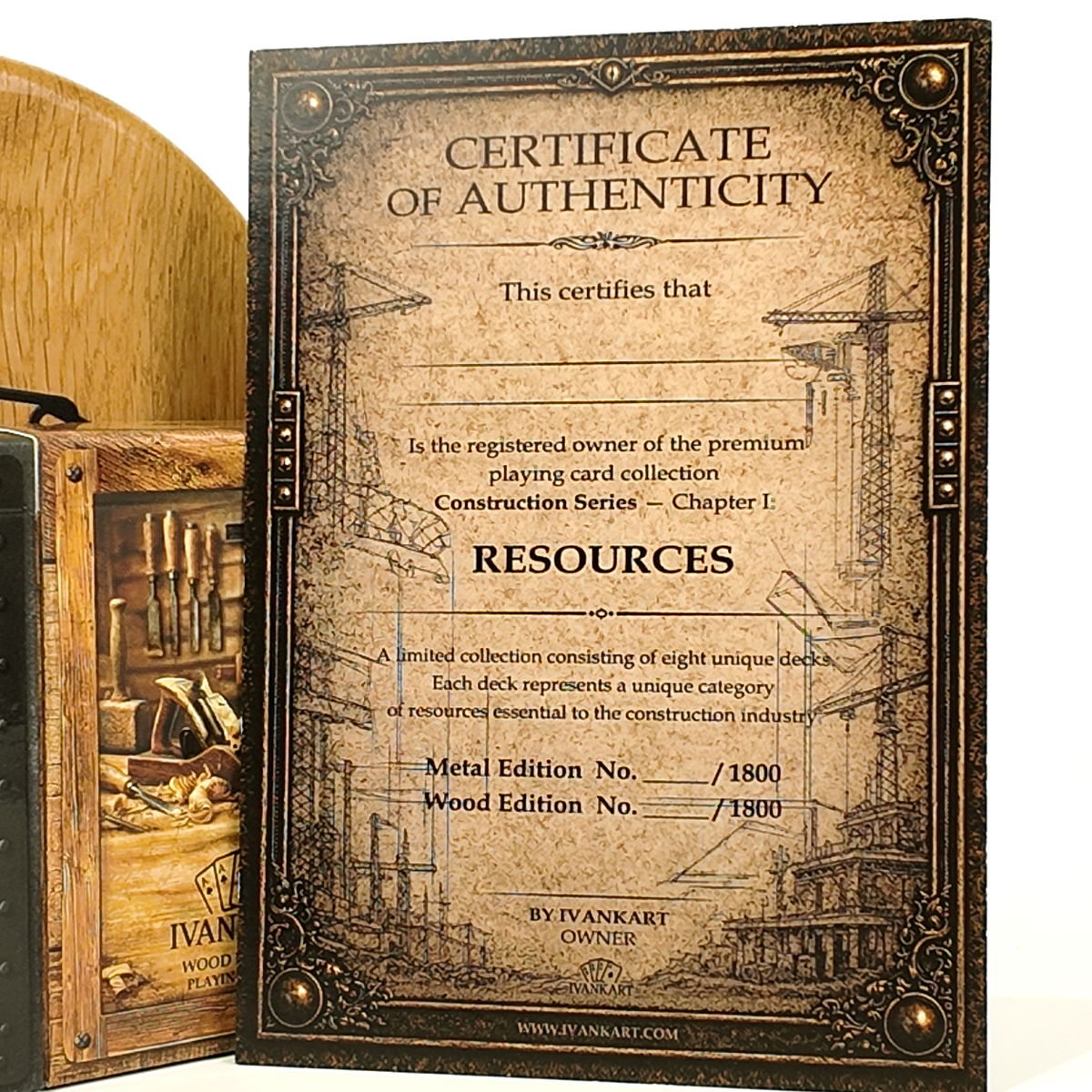 Set Oak Duo Case + 2 Decks naar Keuze