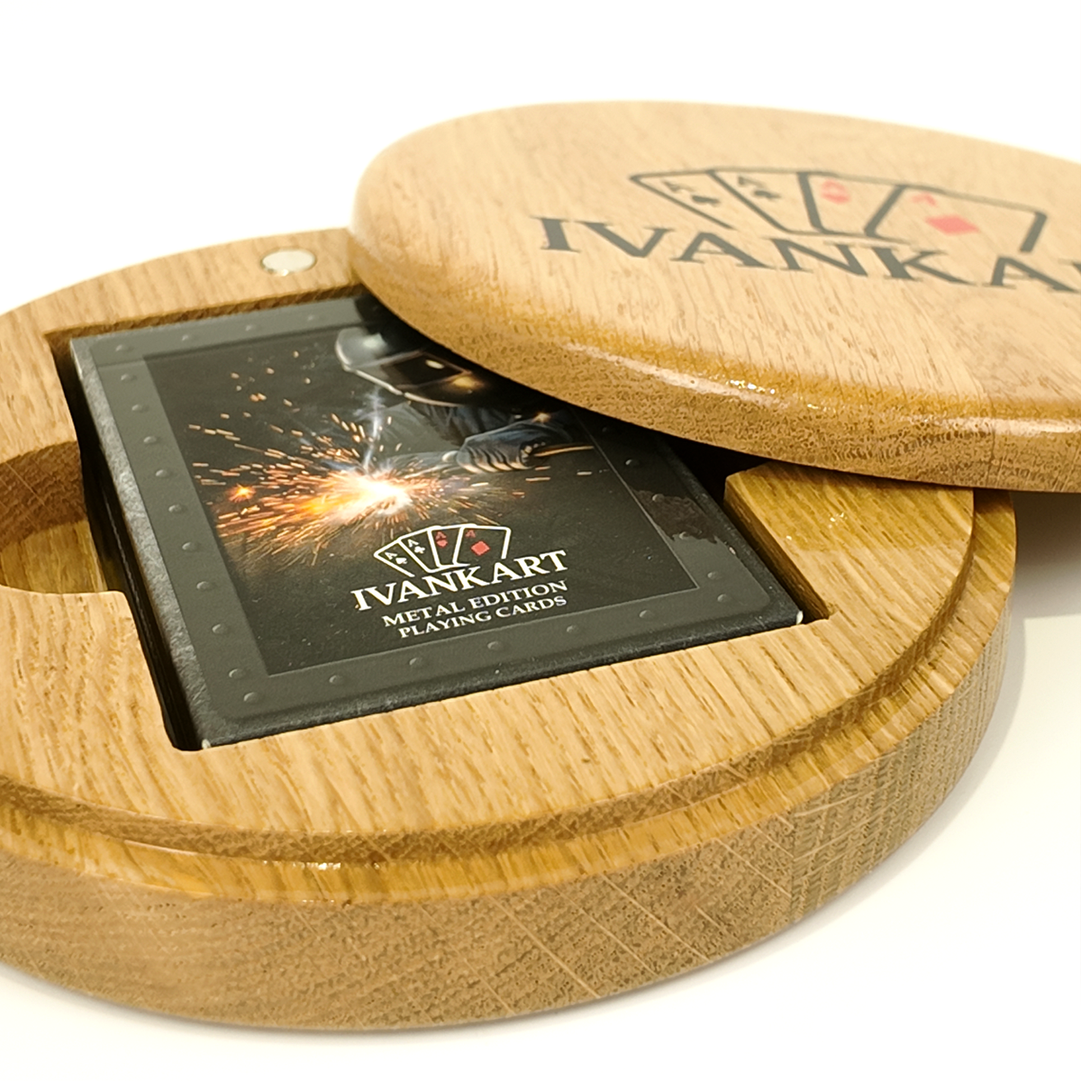 Set Oak Duo Case + 2 Decks naar Keuze