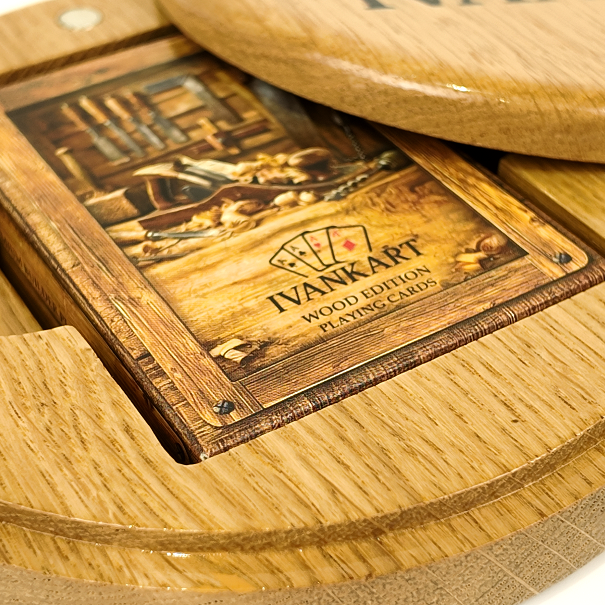 Set Oak Duo Case + 2 Decks naar Keuze