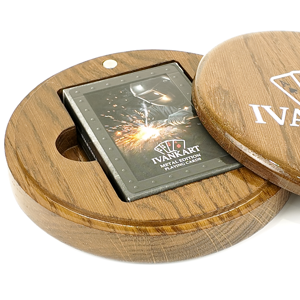 Set Oak Duo Case + 2 Decks naar Keuze
