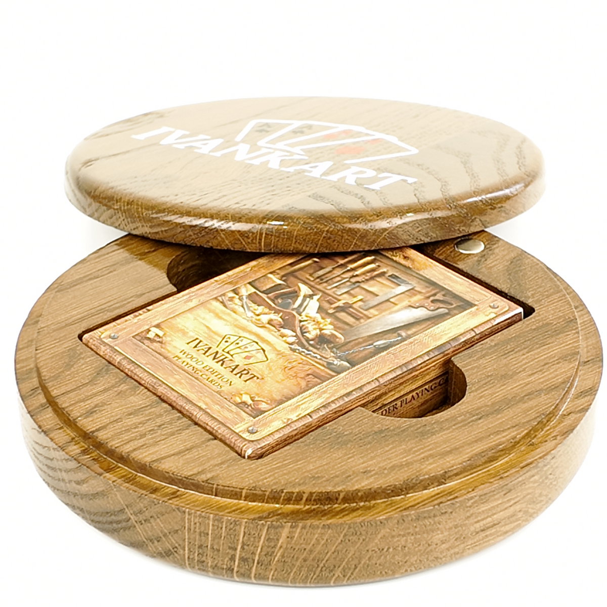 Surveyor Round Collector Set Case Walnut + Wood Deck by Ivankart