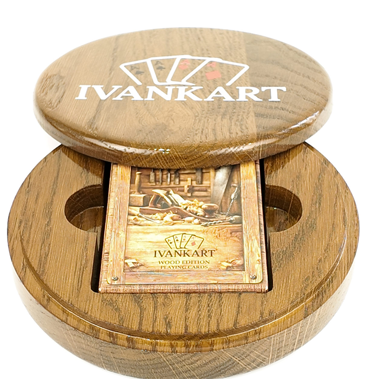 Surveyor Round Collector Set Case Walnut + Wood Deck by Ivankart