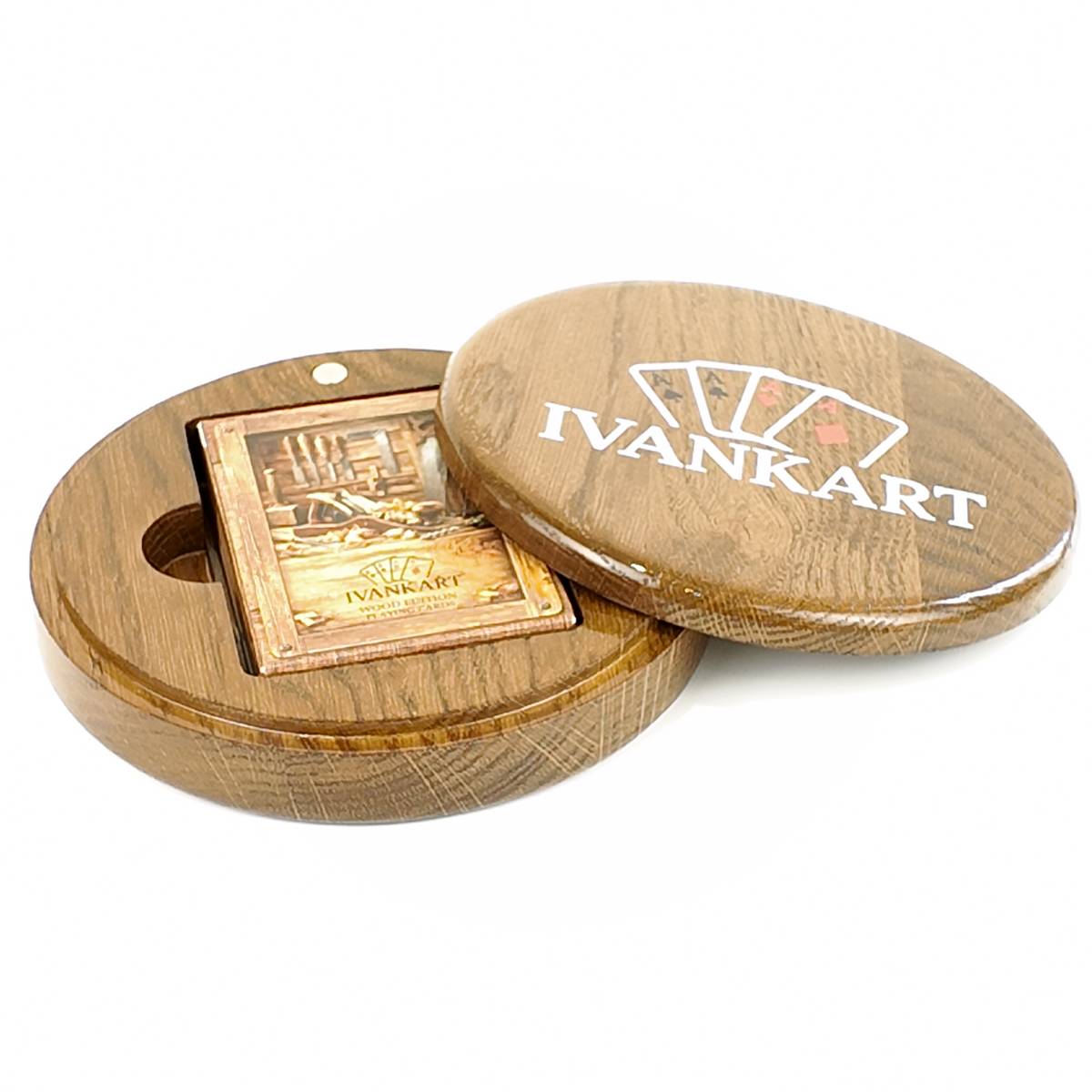 Surveyor Round Collector Set Case Walnut + Wood Deck by Ivankart