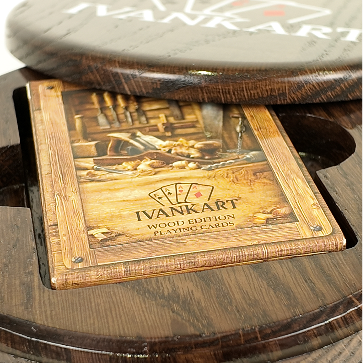 Set Oak Duo Case + 2 Decks Ihrer Wahl