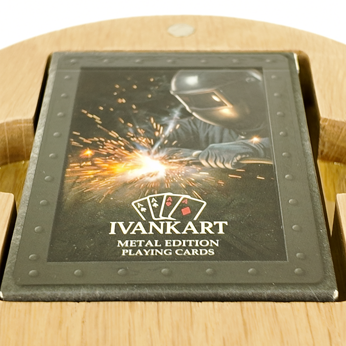 Set Oak Round Case Nordic Surveyor + Metal Deck by Ivankart