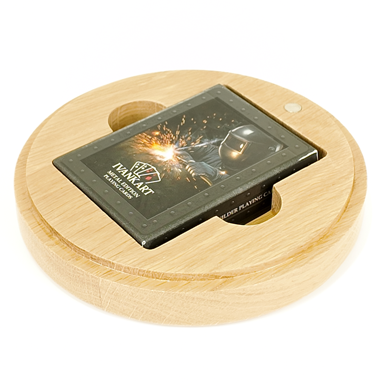 Set Oak Round Case Nordic Surveyor + Metal Deck by Ivankart