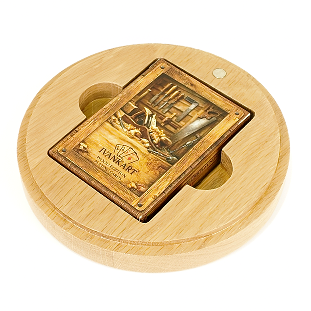 Set Oak Round Case Nordic Surveyor + Wood Deck by Ivankart