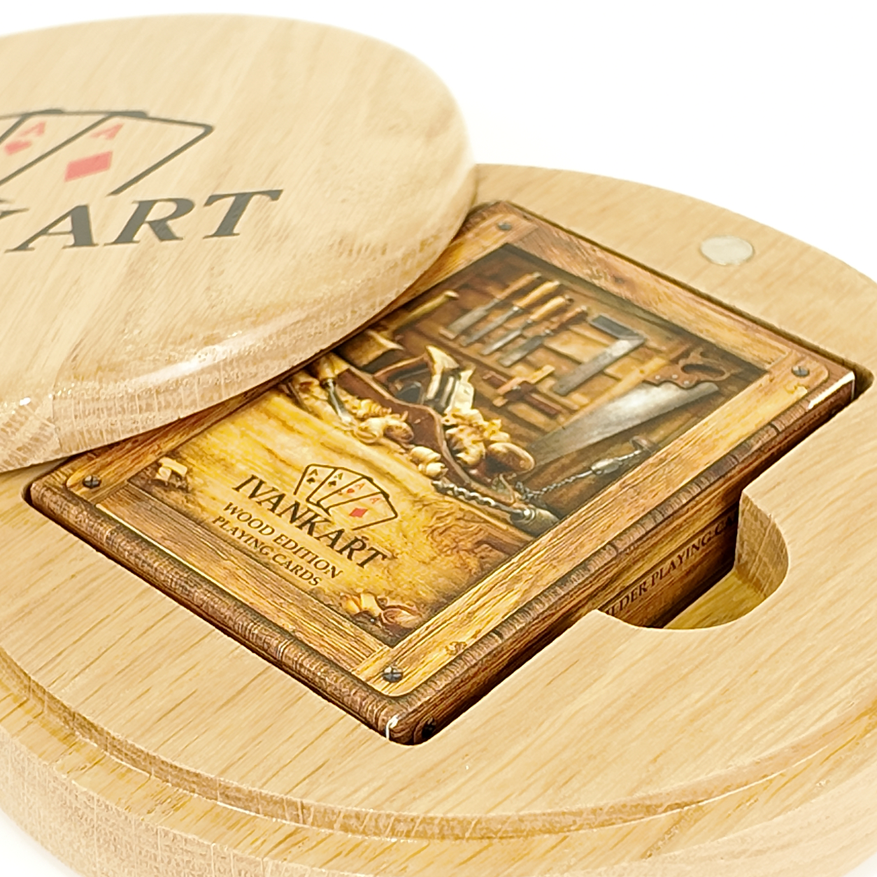 Set Oak Round Case Nordic Surveyor + Wood Deck by Ivankart