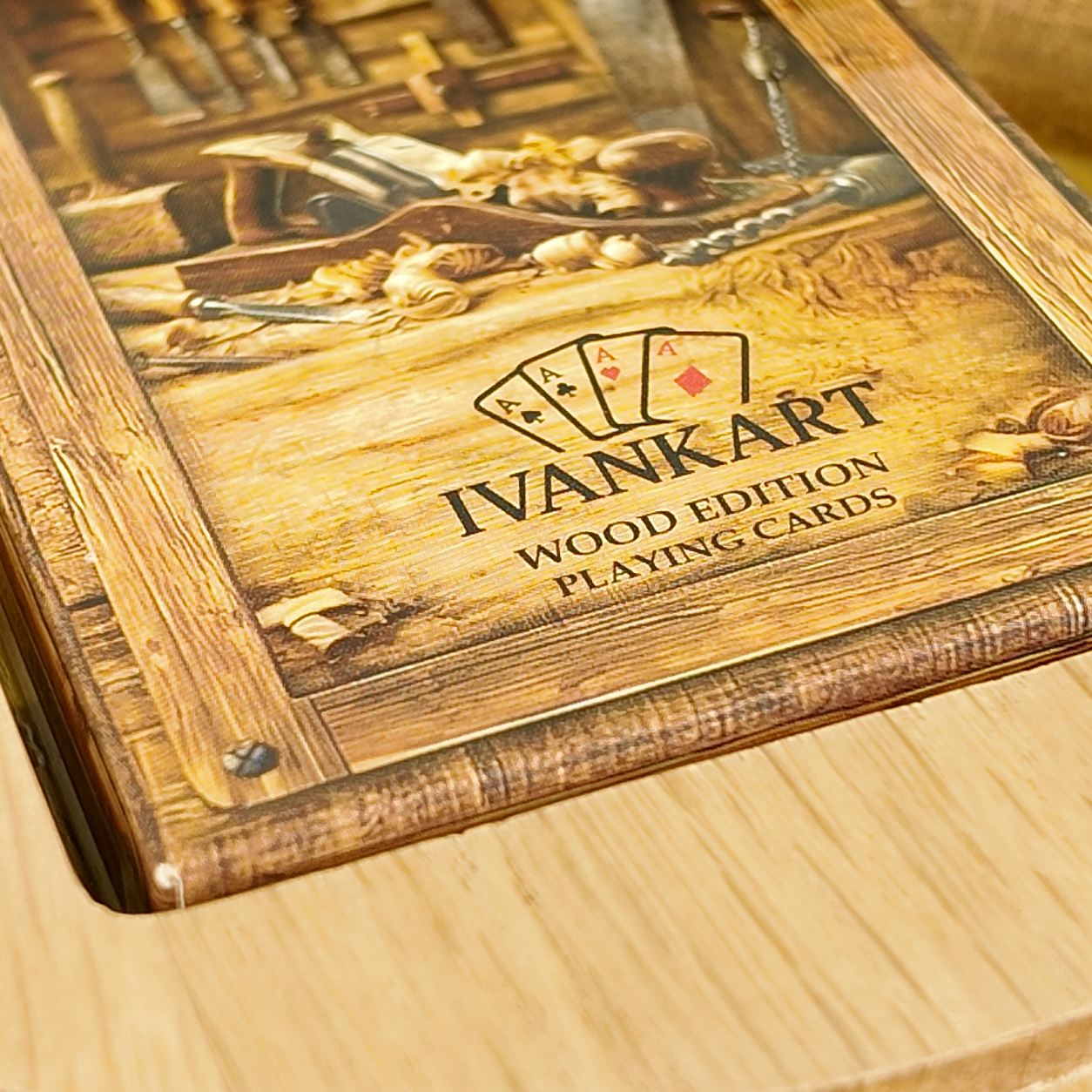 Set Oak Round Case Nordic Surveyor + Wood Deck by Ivankart