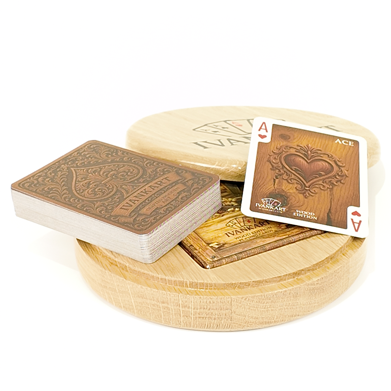 Set Oak Round Case Nordic Surveyor + Wood Deck by Ivankart