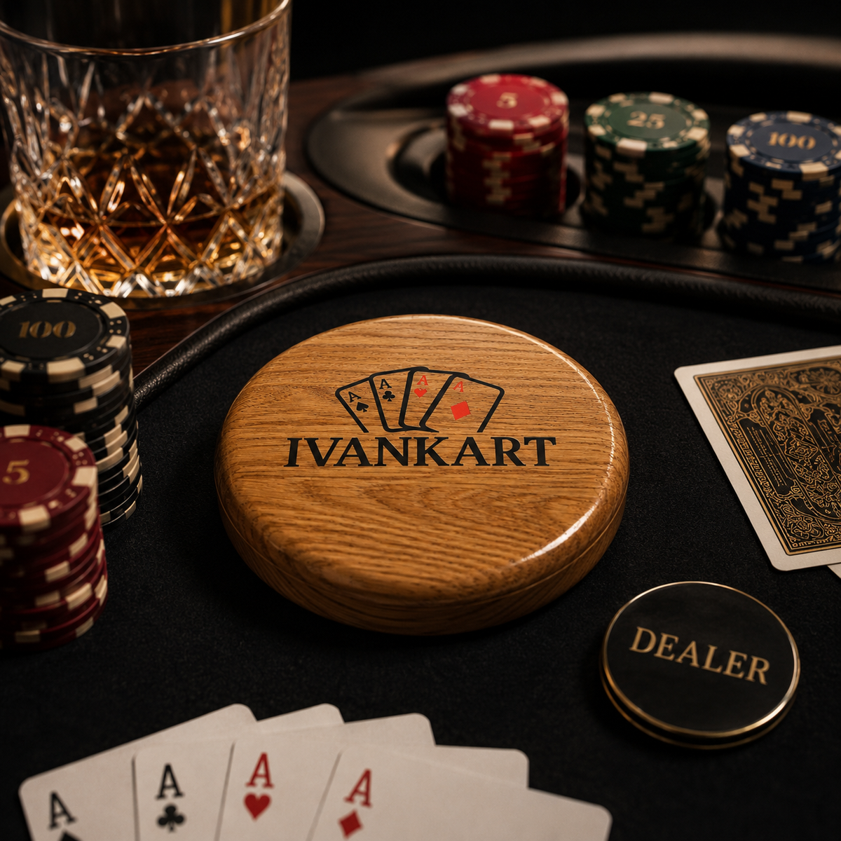 Set Oak Duo Case + 2 Decks naar Keuze