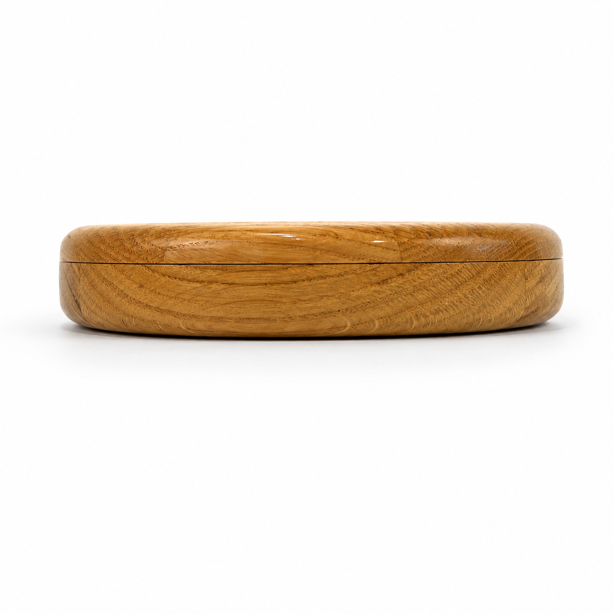 Single Deck Oak Round Case for Playing Cards