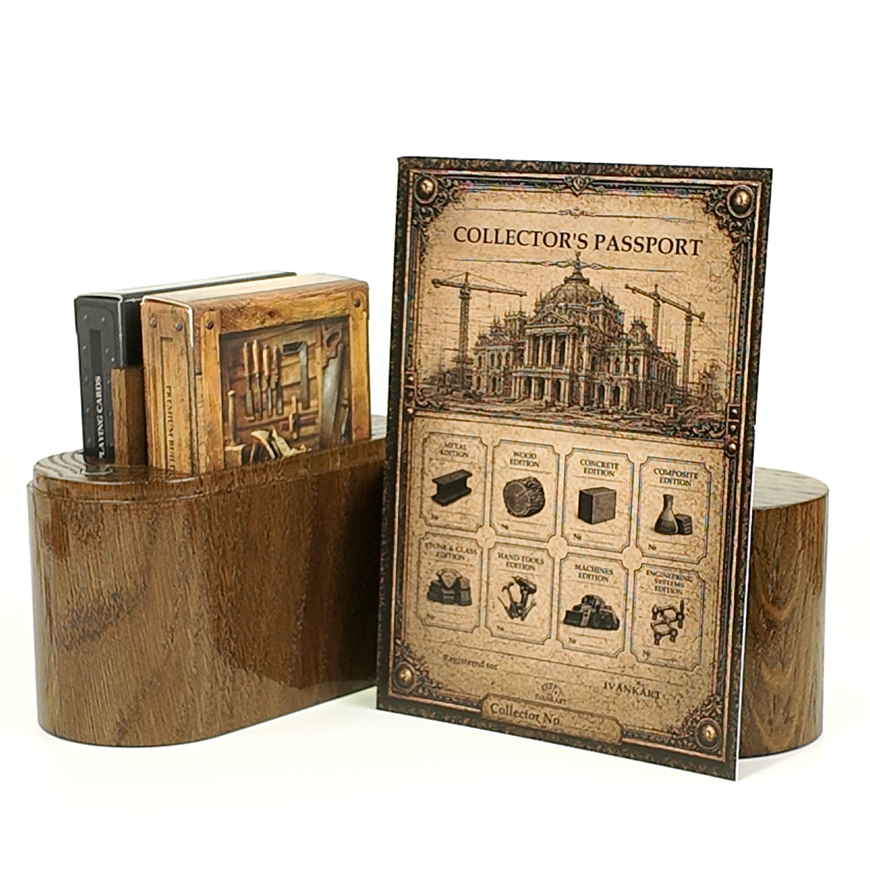 Set Oak Duo Case + 2 Decks Ihrer Wahl