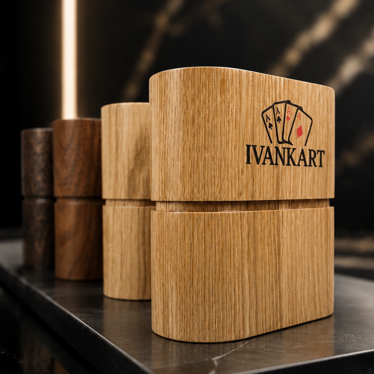 Set Oak Duo Case + 2 Decks Ihrer Wahl