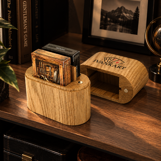 Set Oak Duo Case + 2 Decks Ihrer Wahl