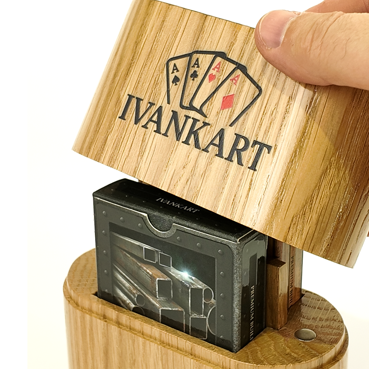 Set Oak Duo Case + 2 Decks Ihrer Wahl