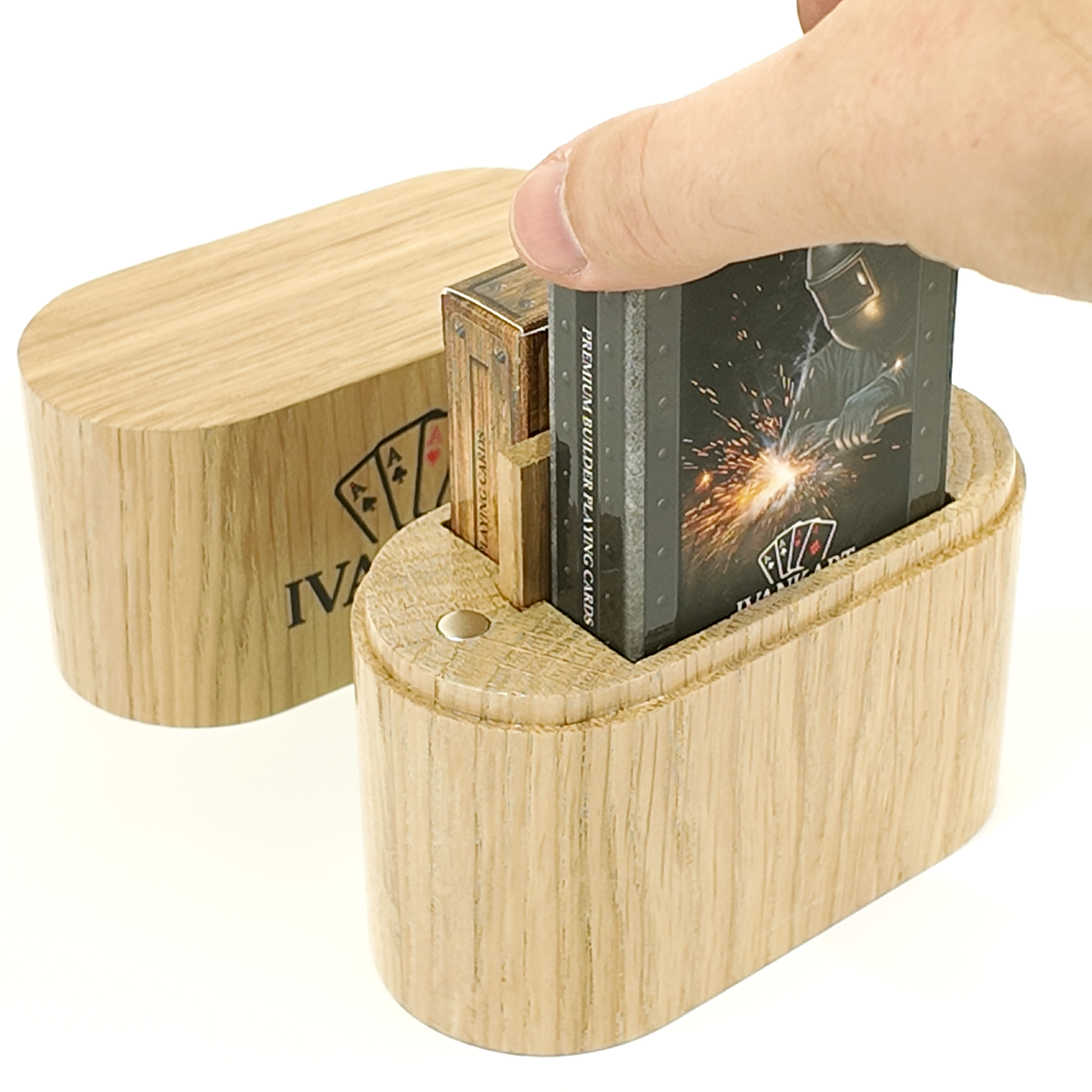Set Oak Duo Case + 2 Decks Ihrer Wahl