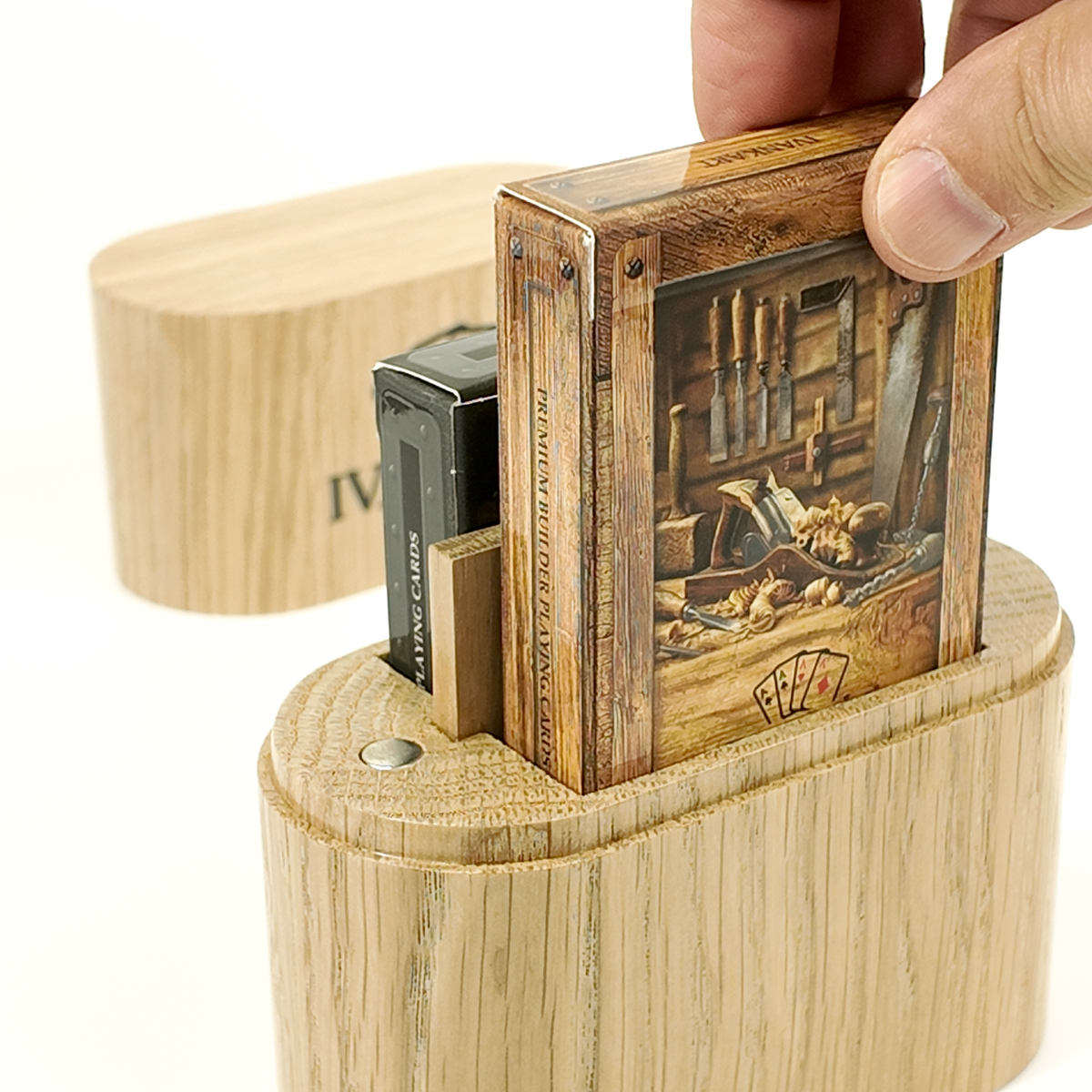 Set Oak Duo Case + 2 Decks Ihrer Wahl