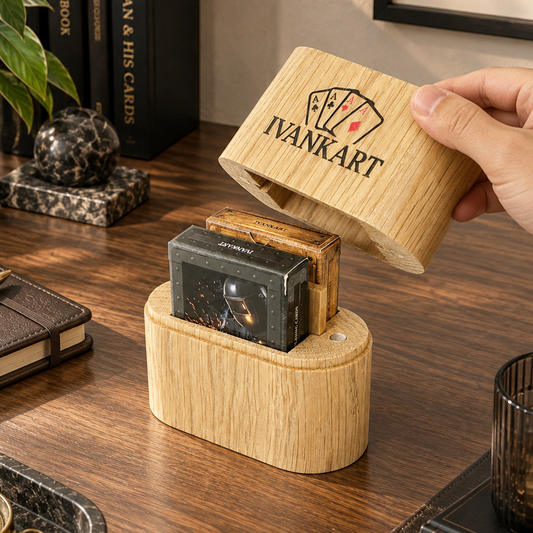 Set Oak Duo Case + 2 Decks Ihrer Wahl