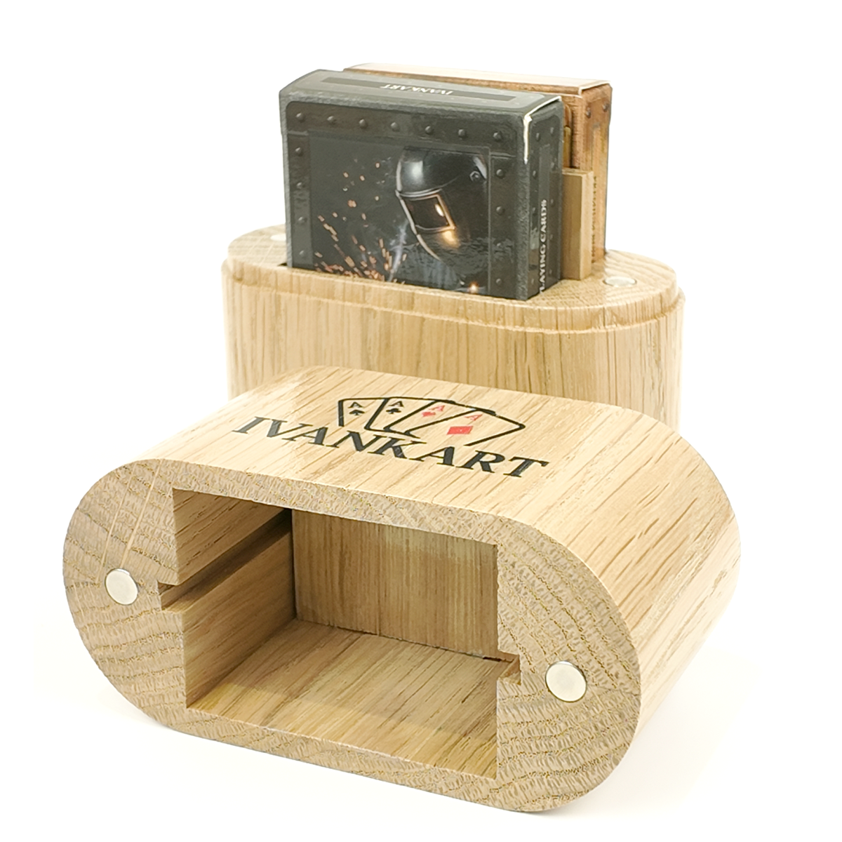 Set Oak Duo Case + 2 Decks Ihrer Wahl
