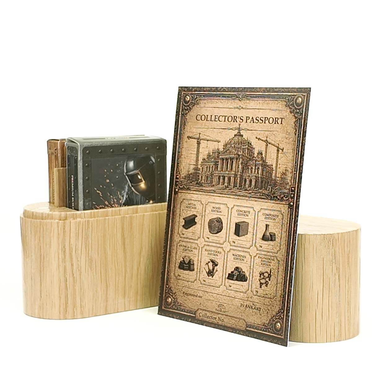 Set Oak Duo Case + 2 Decks Ihrer Wahl