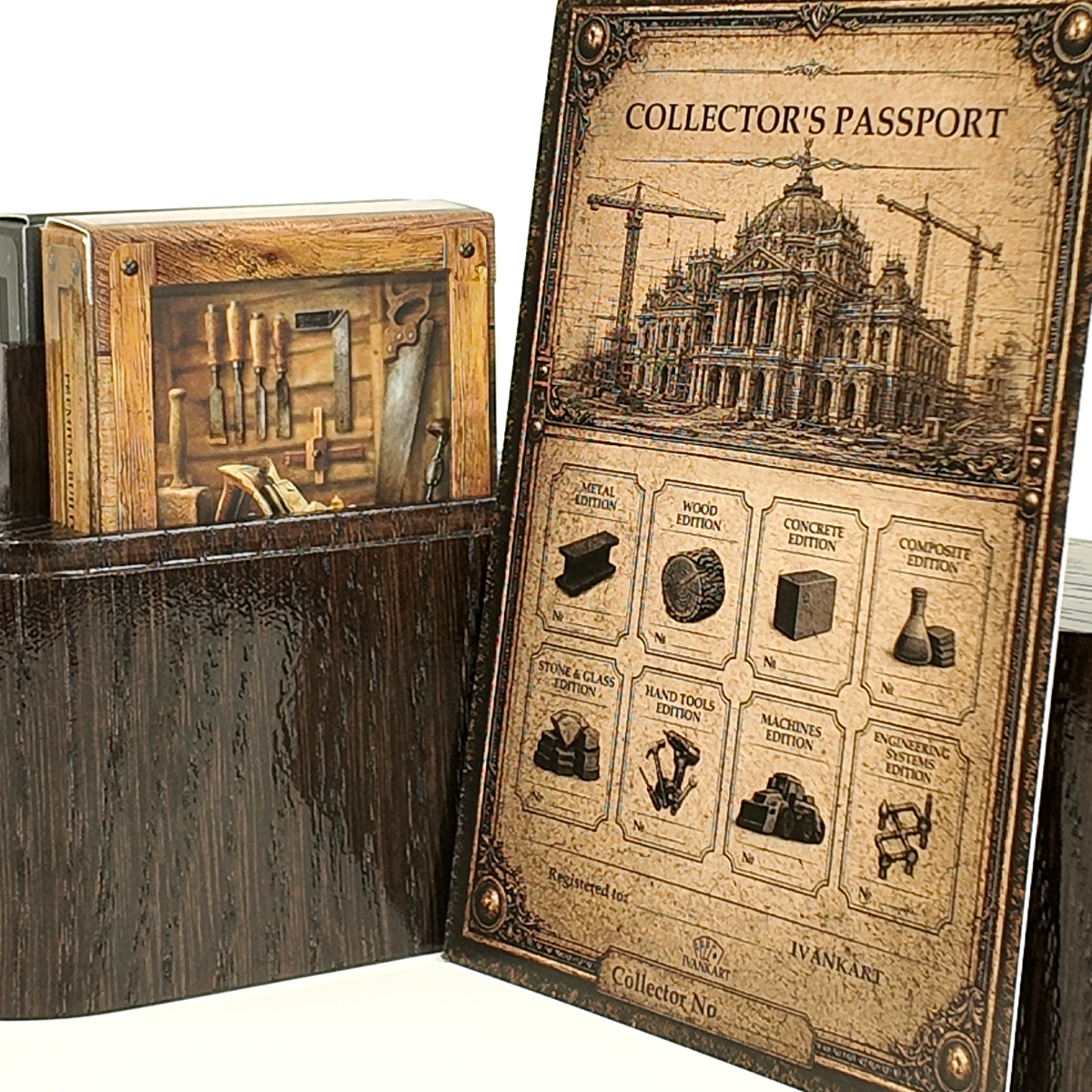 Set Oak Duo Case + 2 Decks Ihrer Wahl
